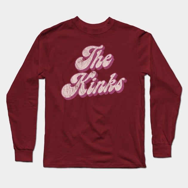 The Kinks  / Retro Faded Style Long Sleeve T-Shirt by DankFutura